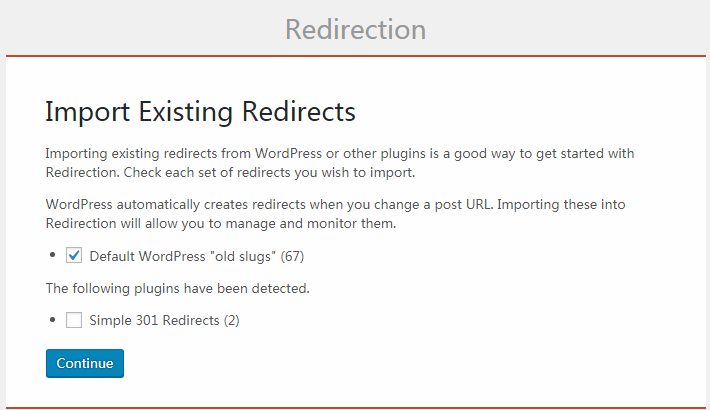 最受欢迎的WordPress 301跳转插件：Redirection